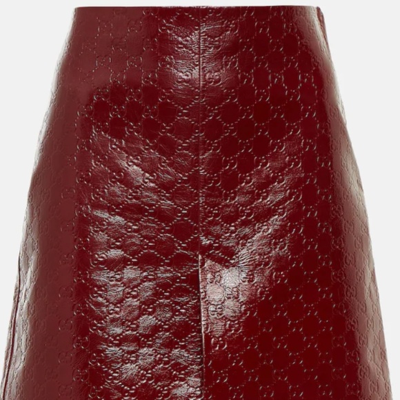 GG Leather Skirt - Picture 4 of 8